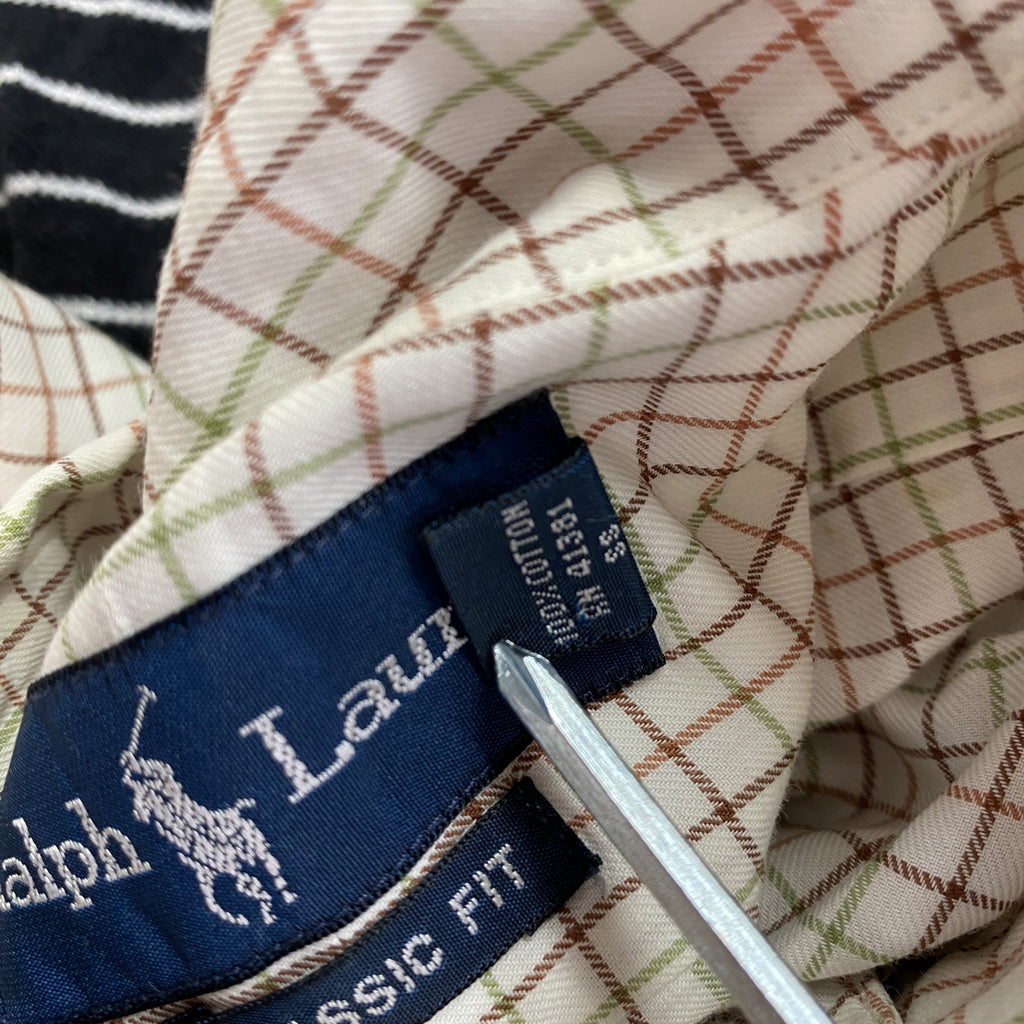 RALPH LAUREN　ラルフローレン　長袖ボタンダウンシャツ　チェック柄　マルチカラー　16 1/2サイズ