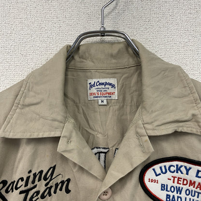 TEDMAN　テッドマン　半袖ワークシャツ　ベージュ　Mサイズ