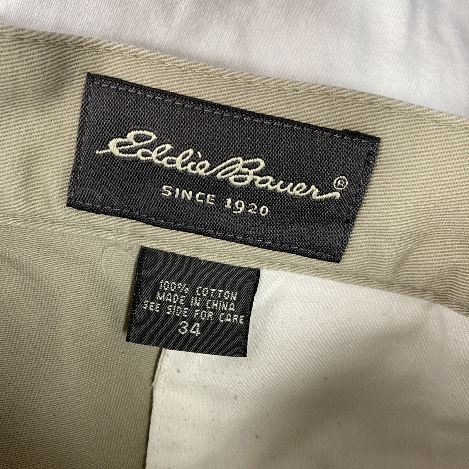 Eddie Bauer　エディーバウアー　ハーフパンツ/ショートパンツ　チノショーツ　アイボリー　W34サイズ