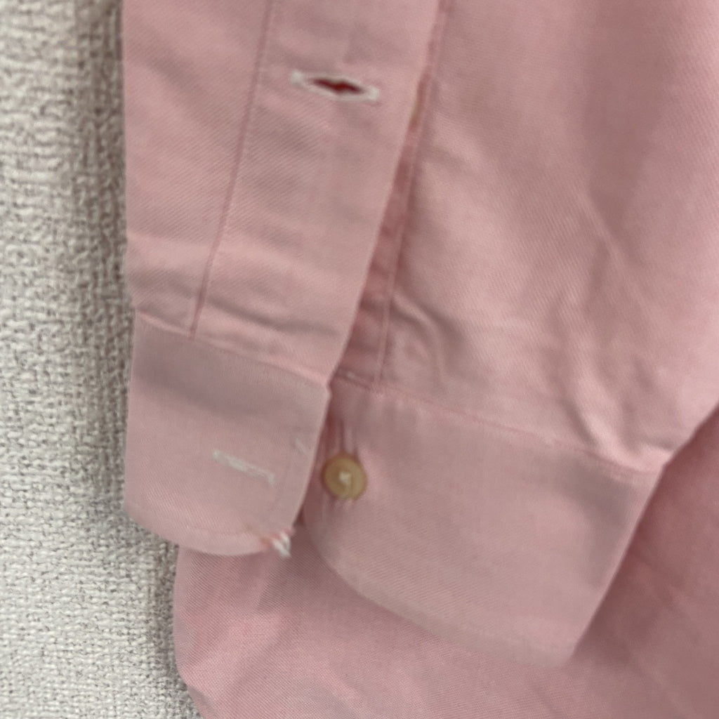 Ralph Lauren　ラルフローン　長袖ボタンダウンシャツ　刺繡ロゴ　ピンク　Mサイズ