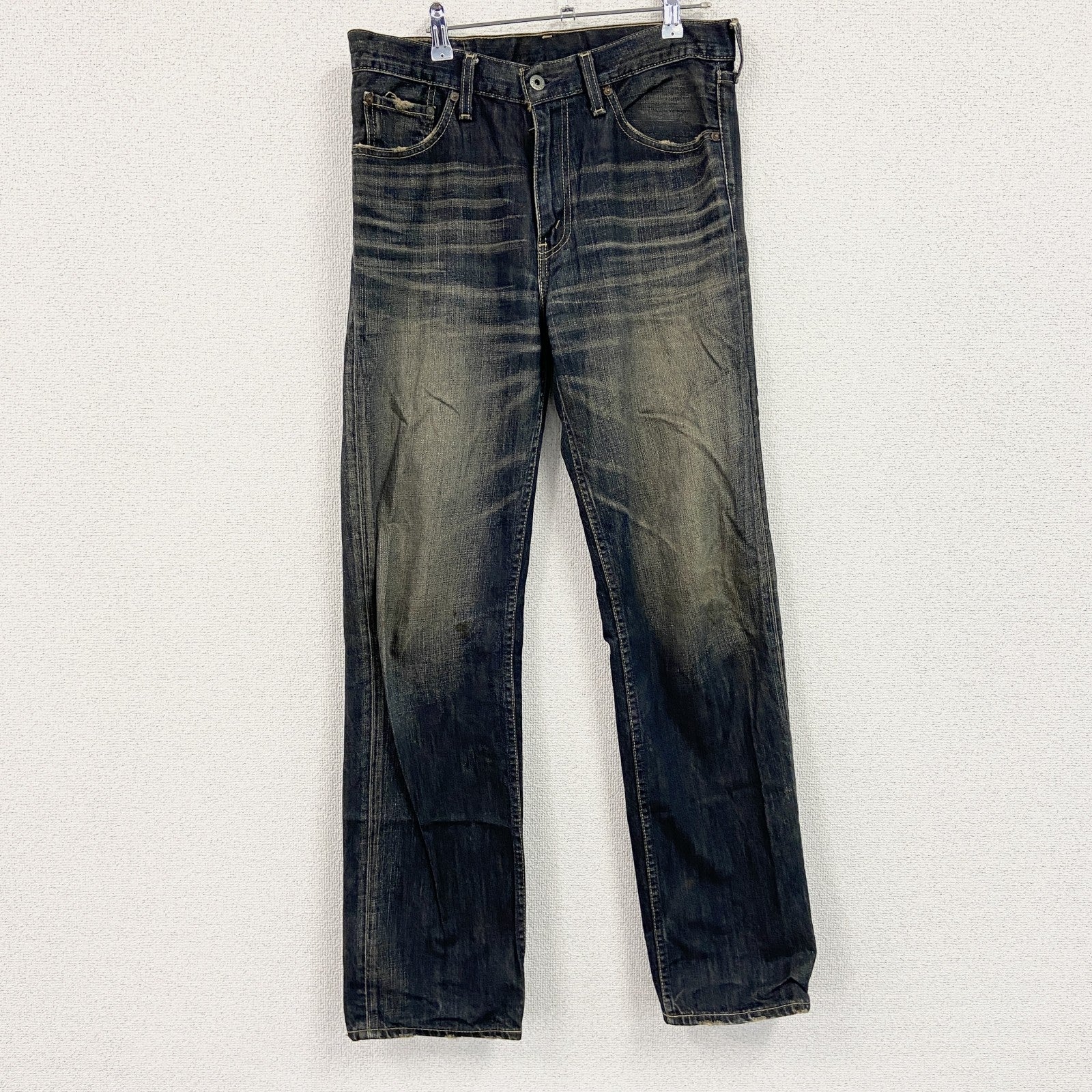 Levi's　リーバイス　502　デニムパンツ/ジーンズ　ジップフライ　鬼ヒゲ　縦落ち　インディゴ　W33サイズ