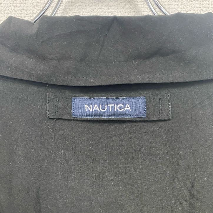 NAUTICA　ノーティカ　フルジップブルゾン　刺繡ロゴ　黒　ブラック　2XLサイズ