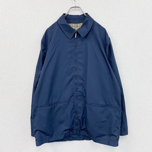 BURBERRY LONDON　バーバリーロンドン　フルジップジャケット　ノバチェック　紺　ネイビー　Mサイズ