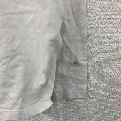 00s　Hanes　ヘインズ　長袖プリントTシャツ　ヴィンテージ　RED DJ　白　ホワイト　