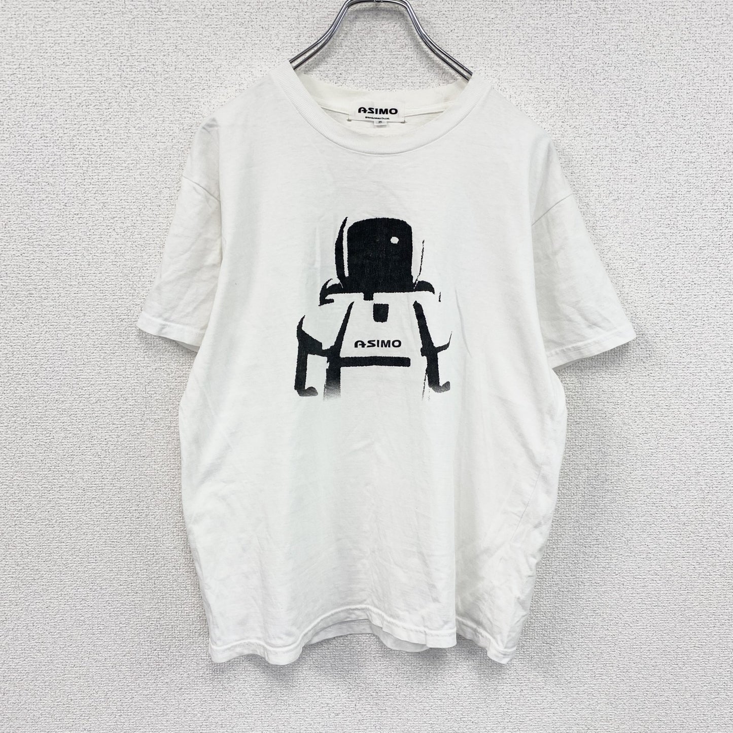 00s　HONDA　ホンダ　ASIMO　アシモ　半袖プリントTシャツ　ヴィンテージ　白　ホワイト　Mサイズ