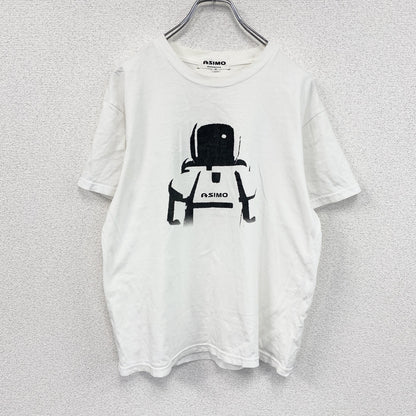 00s　HONDA　ホンダ　ASIMO　アシモ　半袖プリントTシャツ　ヴィンテージ　白　ホワイト　Mサイズ