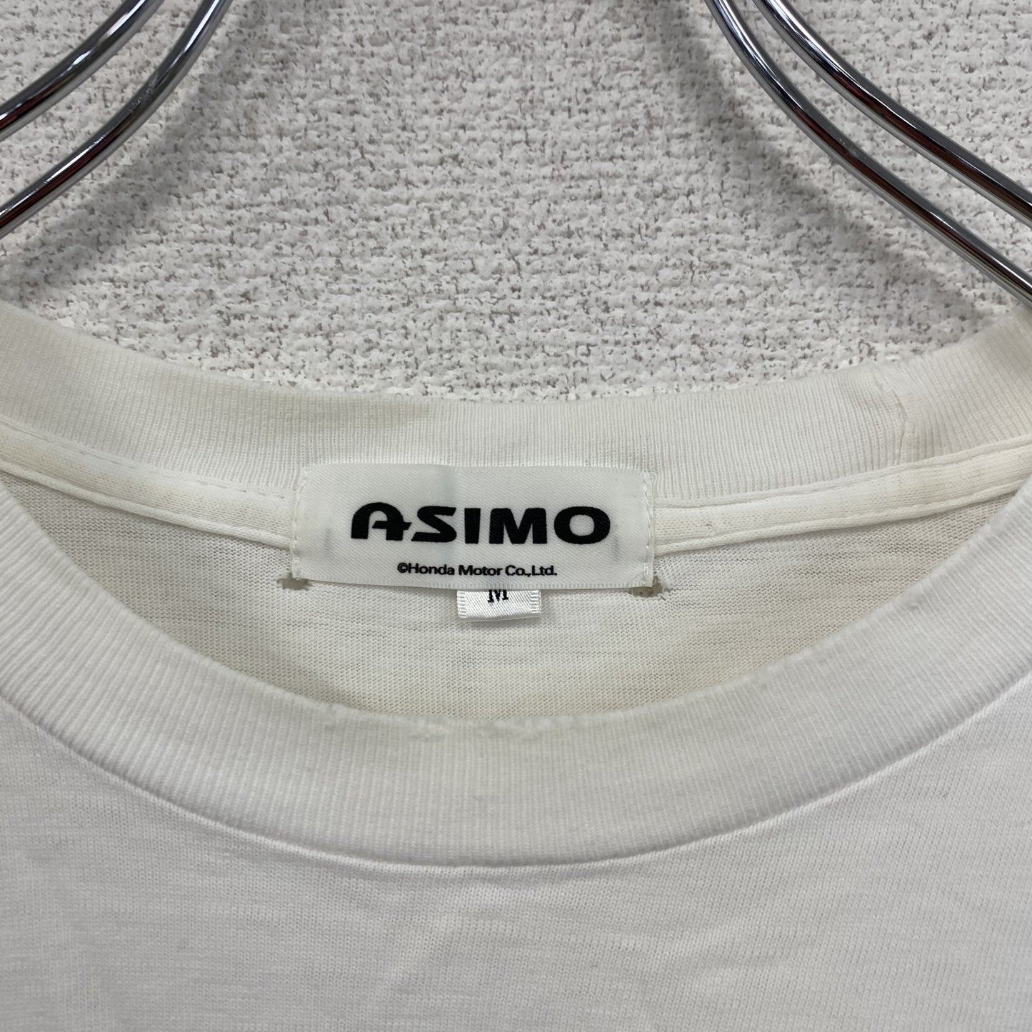 00s　HONDA　ホンダ　ASIMO　アシモ　半袖プリントTシャツ　ヴィンテージ　白　ホワイト　Mサイズ
