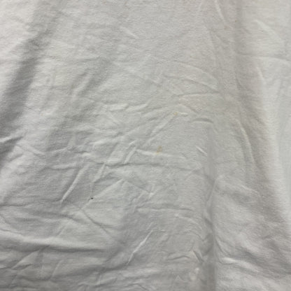 00s　Hanes　ヘインズ　長袖プリントTシャツ　ヴィンテージ　RED DJ　白　ホワイト　