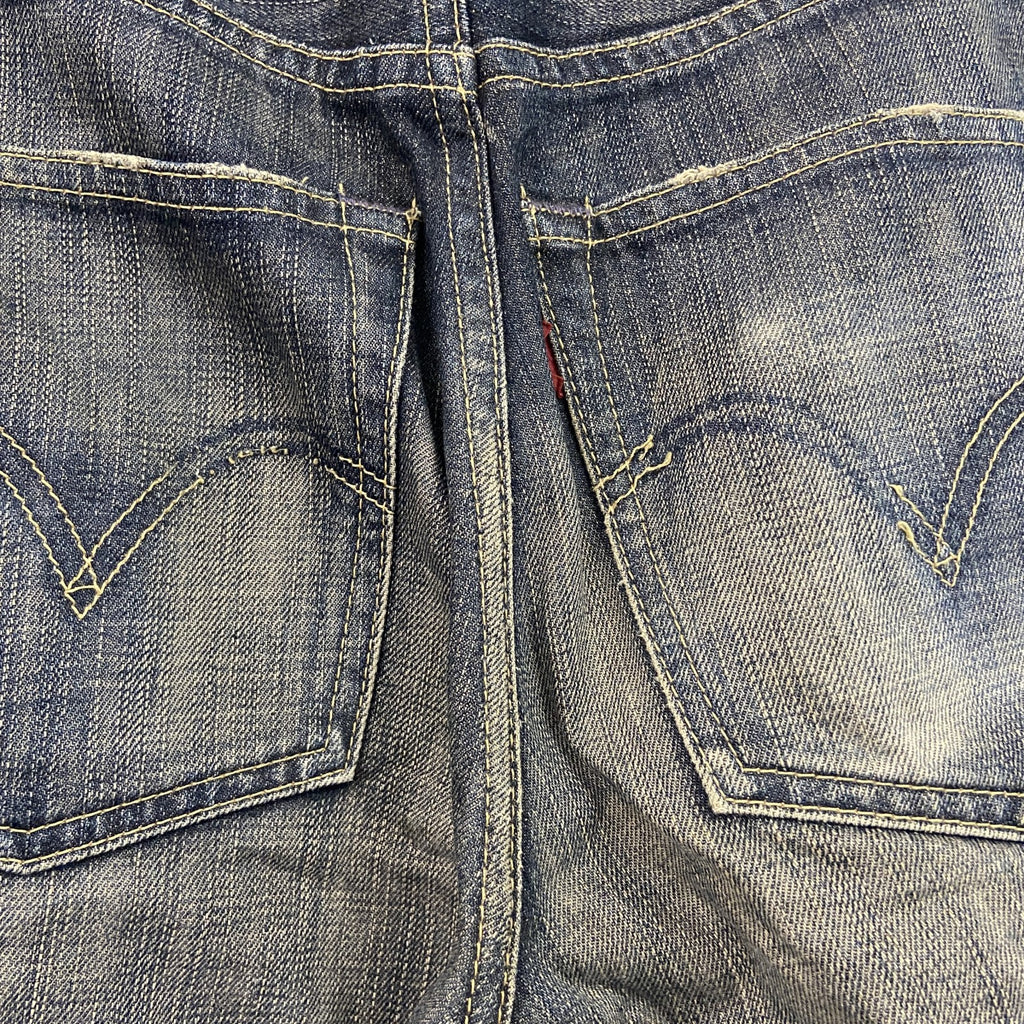 Levi's　リーバイス　502　デニムパンツ/ジーンズ　ジップフライ　鬼ヒゲ　縦落ち　インディゴ　W33サイズ
