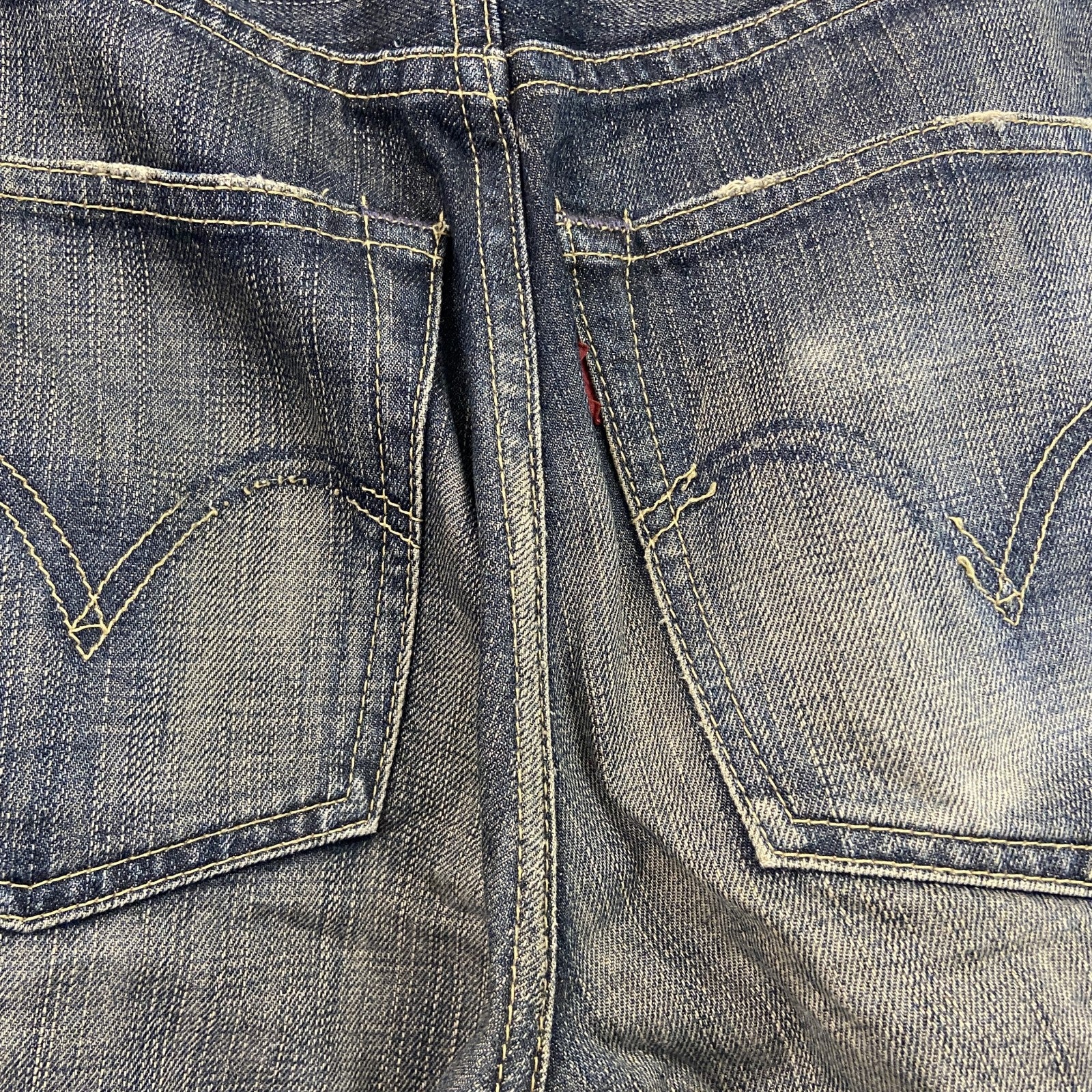Levi's　リーバイス　502　デニムパンツ/ジーンズ　ジップフライ　鬼ヒゲ　縦落ち　インディゴ　W33サイズ