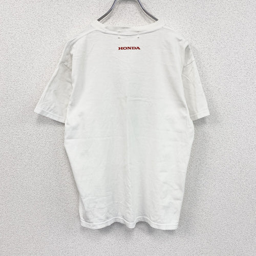 00s　HONDA　ホンダ　ASIMO　アシモ　半袖プリントTシャツ　ヴィンテージ　白　ホワイト　Mサイズ