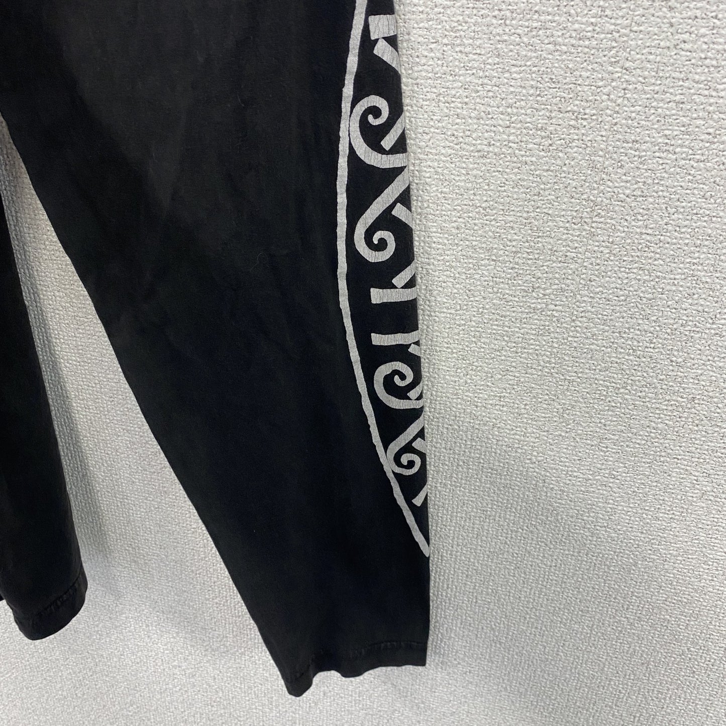 90s～　TAKA MAKA　長袖プリントTシャツ　ユーロヴィンテージ　黒　ブラック　2XLサイズ