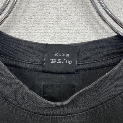 90s～　TAKA MAKA　長袖プリントTシャツ　ユーロヴィンテージ　黒　ブラック　2XLサイズ