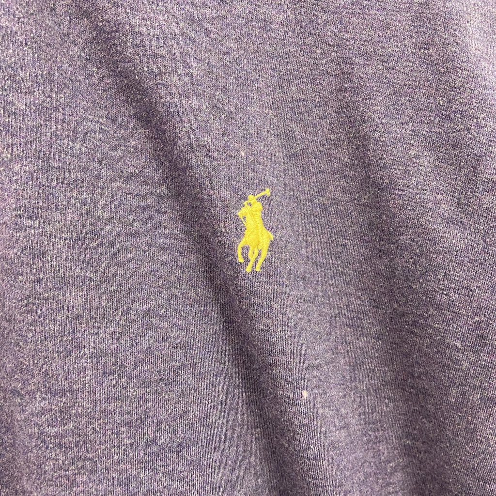 POLO by Ralph Lauren　ラルフローレン　半袖ポロシャツ　刺繡ロゴ　紫　パープル　XLサイズ