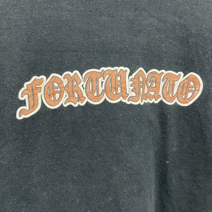 RERIZZO　レリッツォ　長袖Tシャツ/ロンT　レイヤードデザイン　ブラックレター　両面プリント　黒　ブラック　LLサイズ