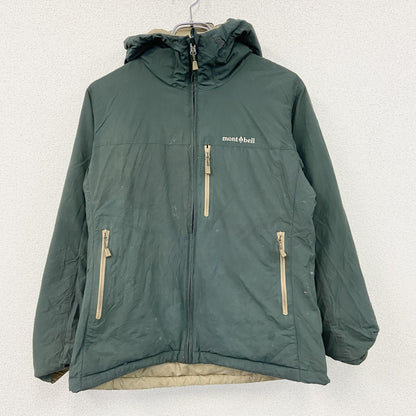 mont-bell　モンベル　リバーシブルダウンジャケット　ダウン90％　カーキ　ベージュ　Lサイズ