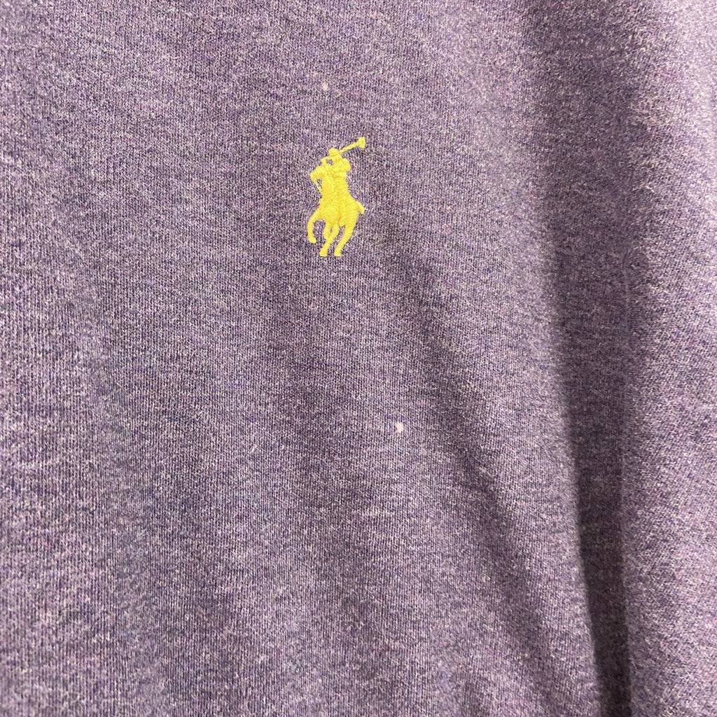 POLO by Ralph Lauren　ラルフローレン　半袖ポロシャツ　刺繡ロゴ　紫　パープル　XLサイズ