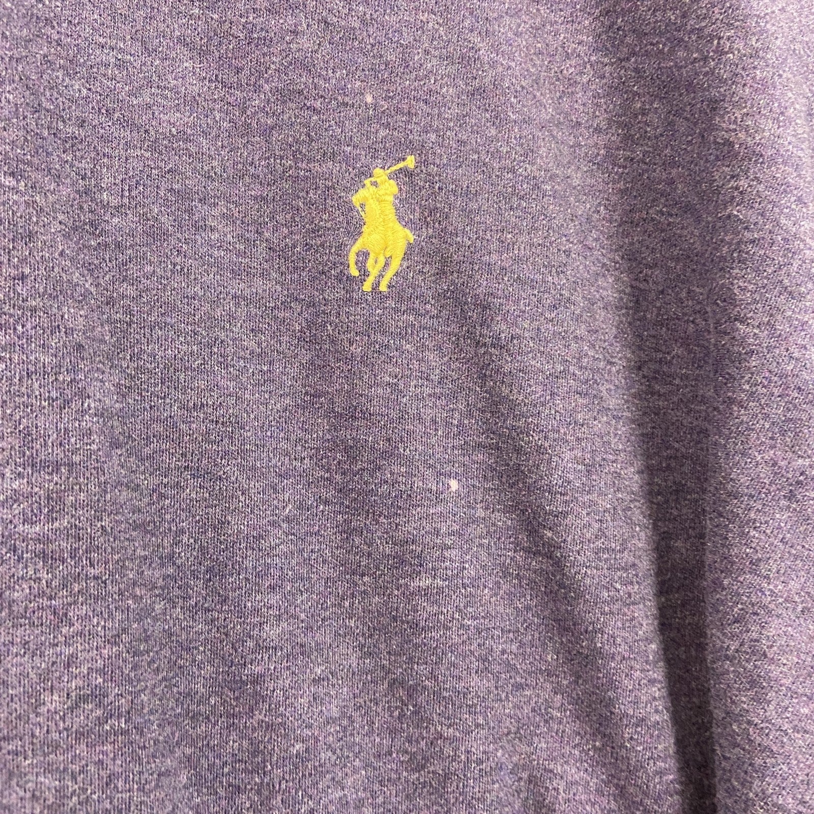POLO by Ralph Lauren　ラルフローレン　半袖ポロシャツ　刺繡ロゴ　紫　パープル　XLサイズ