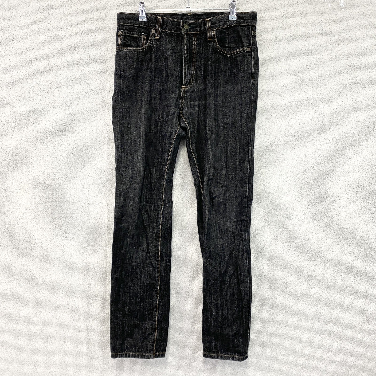 EDWIN　エドウィン　402　デニムパンツ/ジーンズ　ジップフライ　黒　ブラック　31サイズ