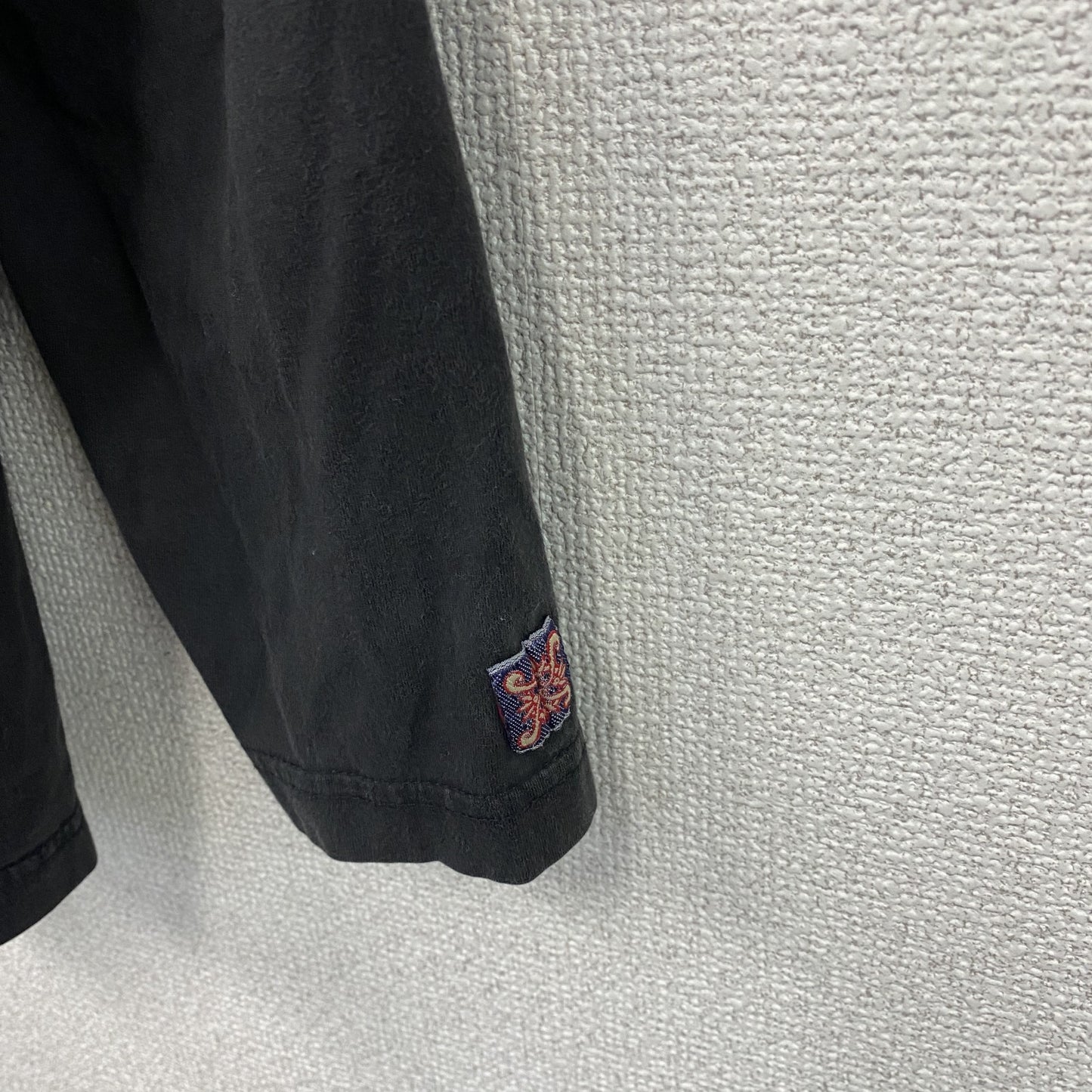 90s～　TAKA MAKA　長袖プリントTシャツ　ユーロヴィンテージ　黒　ブラック　2XLサイズ