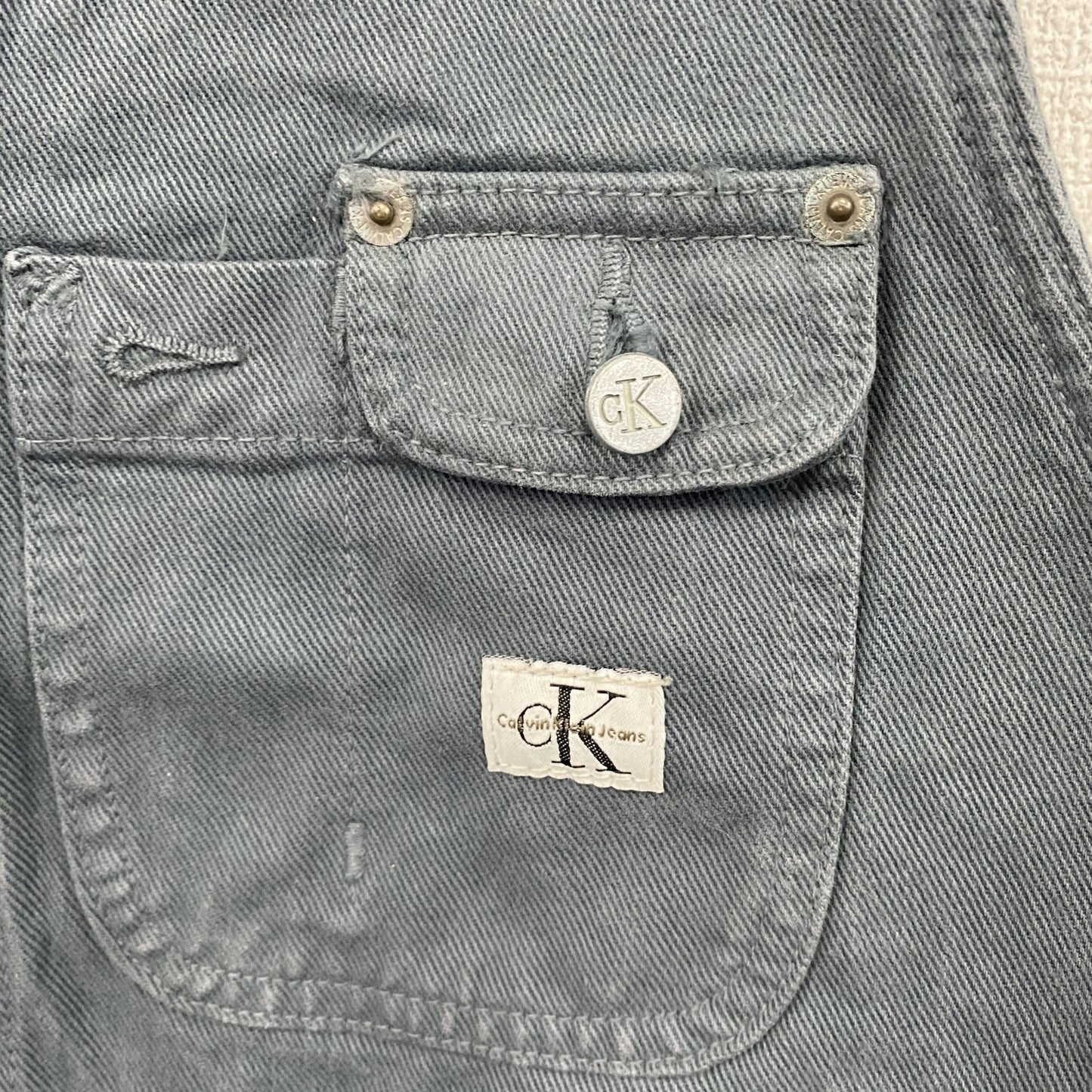 90s～　Calvin Klein Jeans　カルバンクラインジーンズ　ベスト　灰色　グレー　ヴィンテージ　Lサイズ