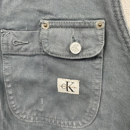 90s～　Calvin Klein Jeans　カルバンクラインジーンズ　ベスト　灰色　グレー　ヴィンテージ　Lサイズ