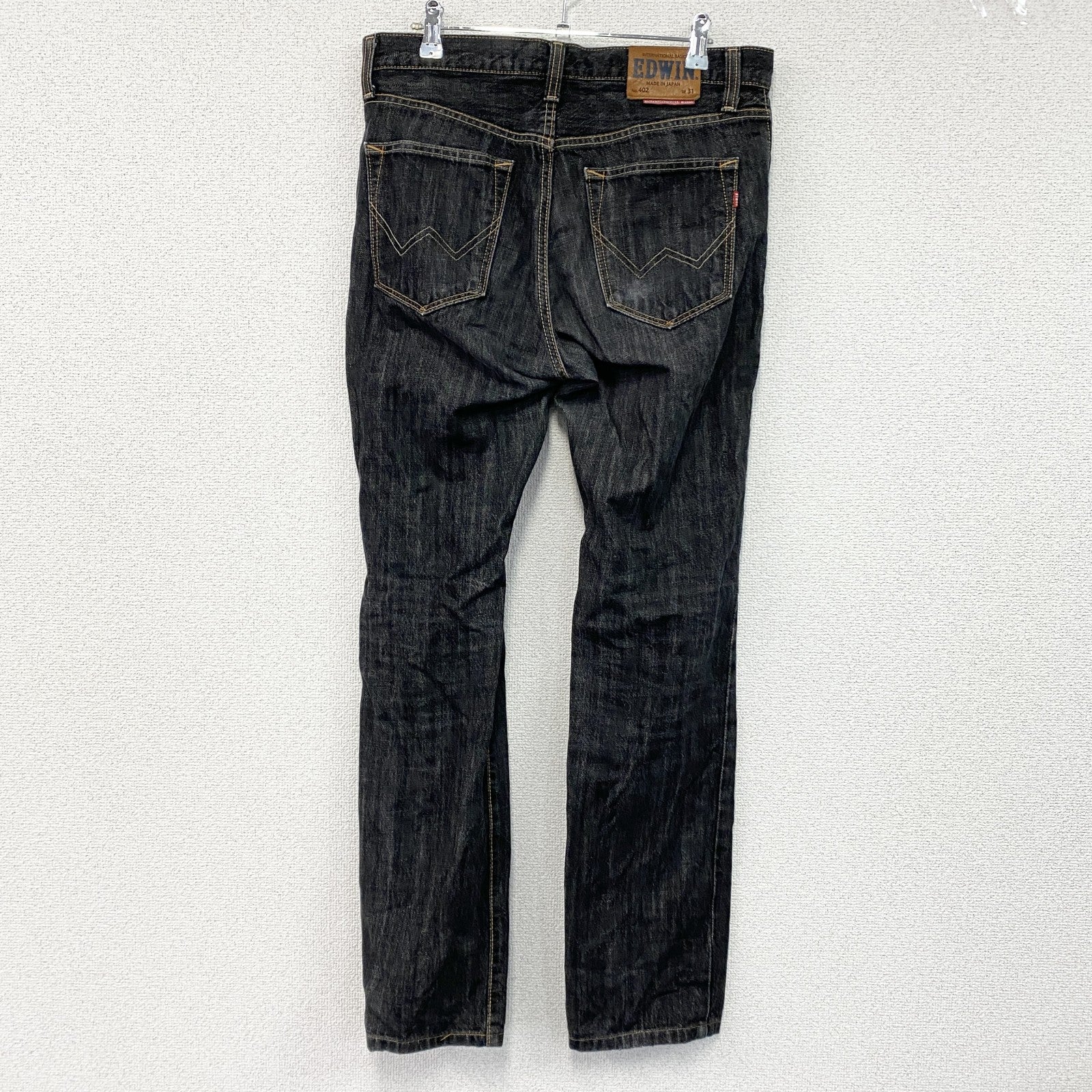 EDWIN　エドウィン　402　デニムパンツ/ジーンズ　ジップフライ　黒　ブラック　31サイズ