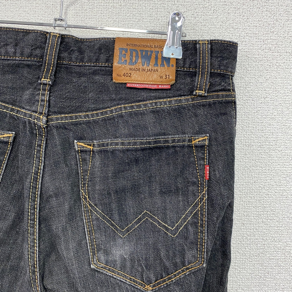 EDWIN　エドウィン　402　デニムパンツ/ジーンズ　ジップフライ　黒　ブラック　31サイズ
