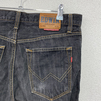 EDWIN　エドウィン　402　デニムパンツ/ジーンズ　ジップフライ　黒　ブラック　31サイズ