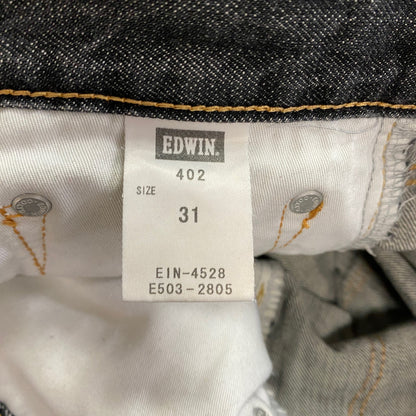 EDWIN　エドウィン　402　デニムパンツ/ジーンズ　ジップフライ　黒　ブラック　31サイズ
