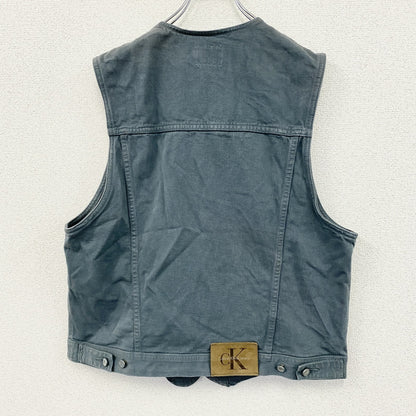 90s～　Calvin Klein Jeans　カルバンクラインジーンズ　ベスト　灰色　グレー　ヴィンテージ　Lサイズ