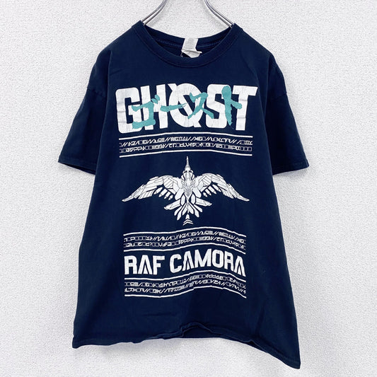 GILDAN　RAF CAMORA　GHOST　ゴースト　半袖プリントTシャツ　ラッパーT　ブラック　Lサイズ