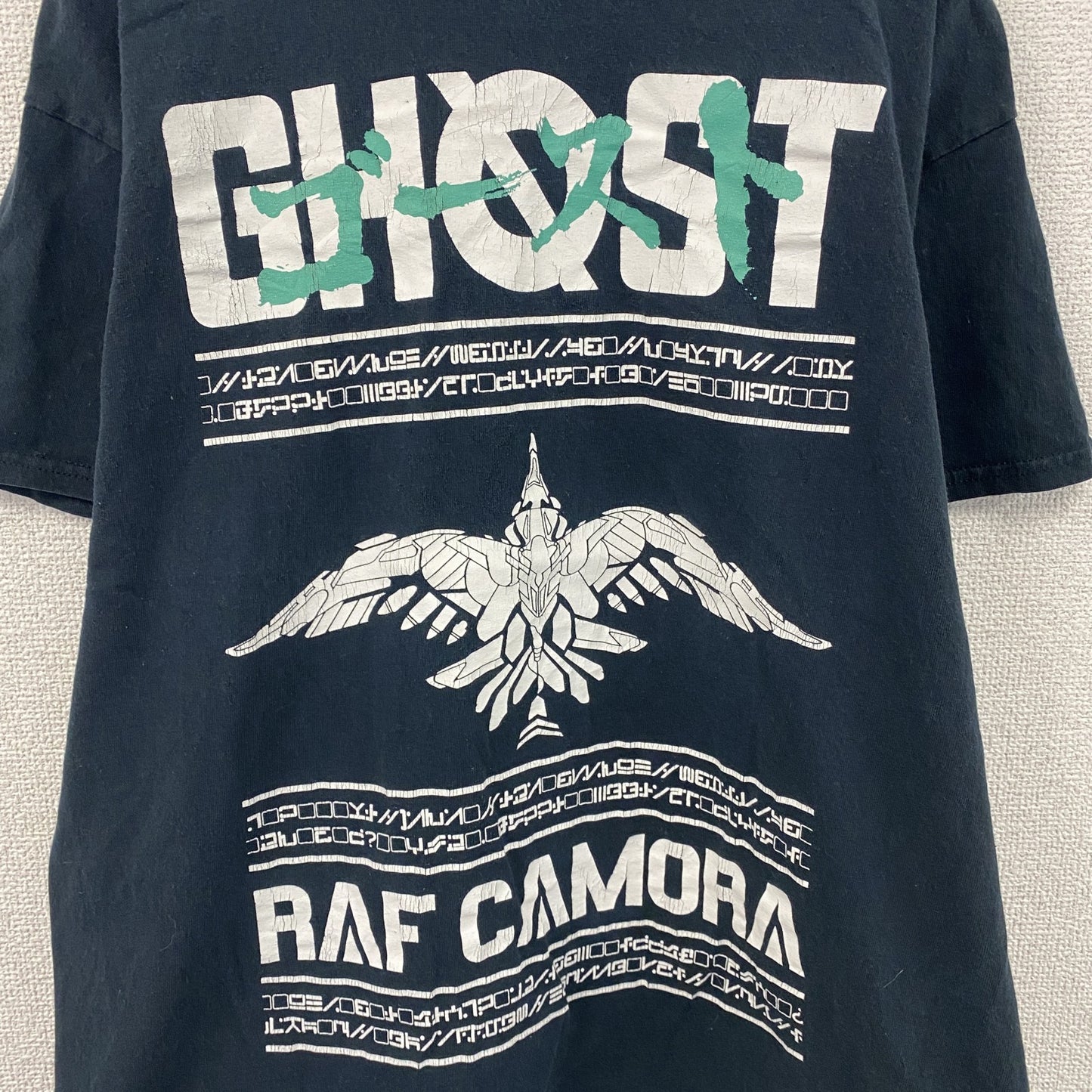 GILDAN　RAF CAMORA　GHOST　ゴースト　半袖プリントTシャツ　ラッパーT　ブラック　Lサイズ