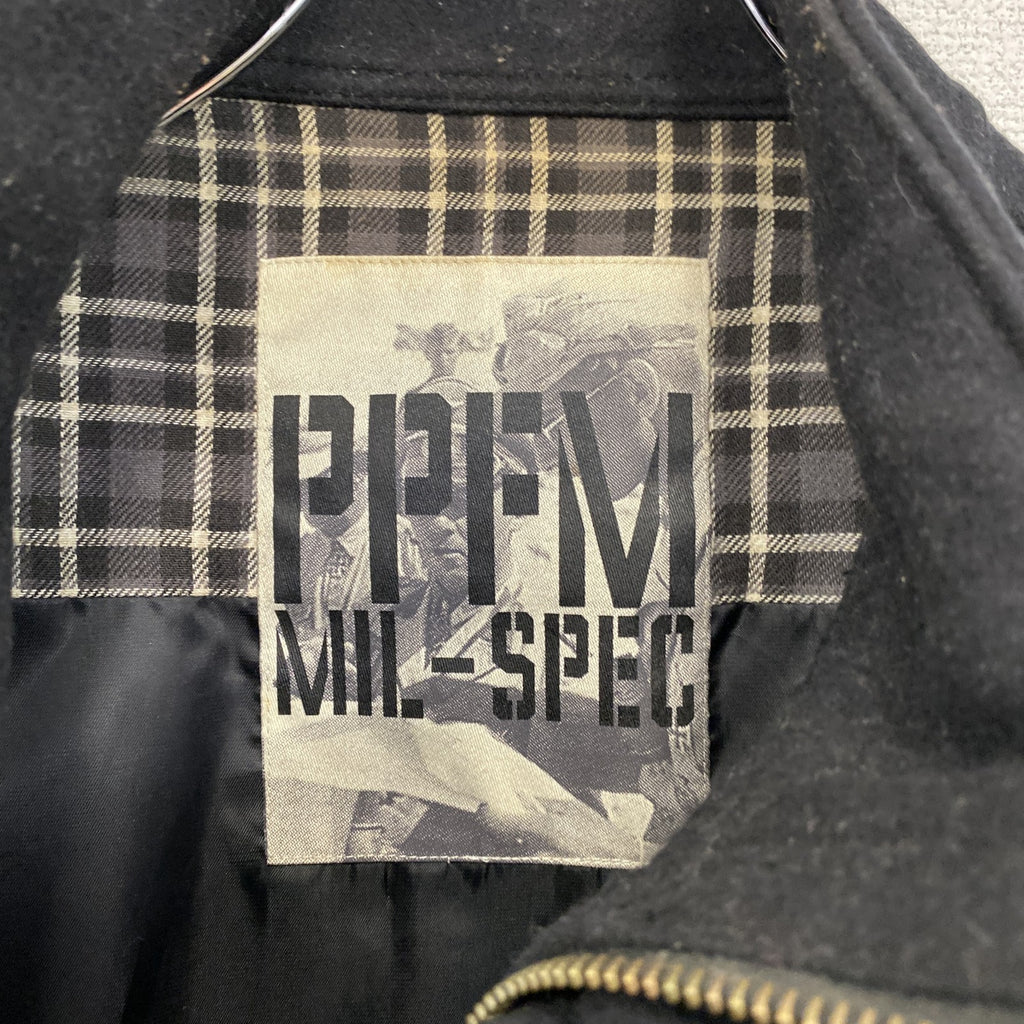 PPFM　ペイトンプレイスフォーメン　M-65　ミリタリージャケット　ダブルジップ　黒　ブラック　Lサイズ
