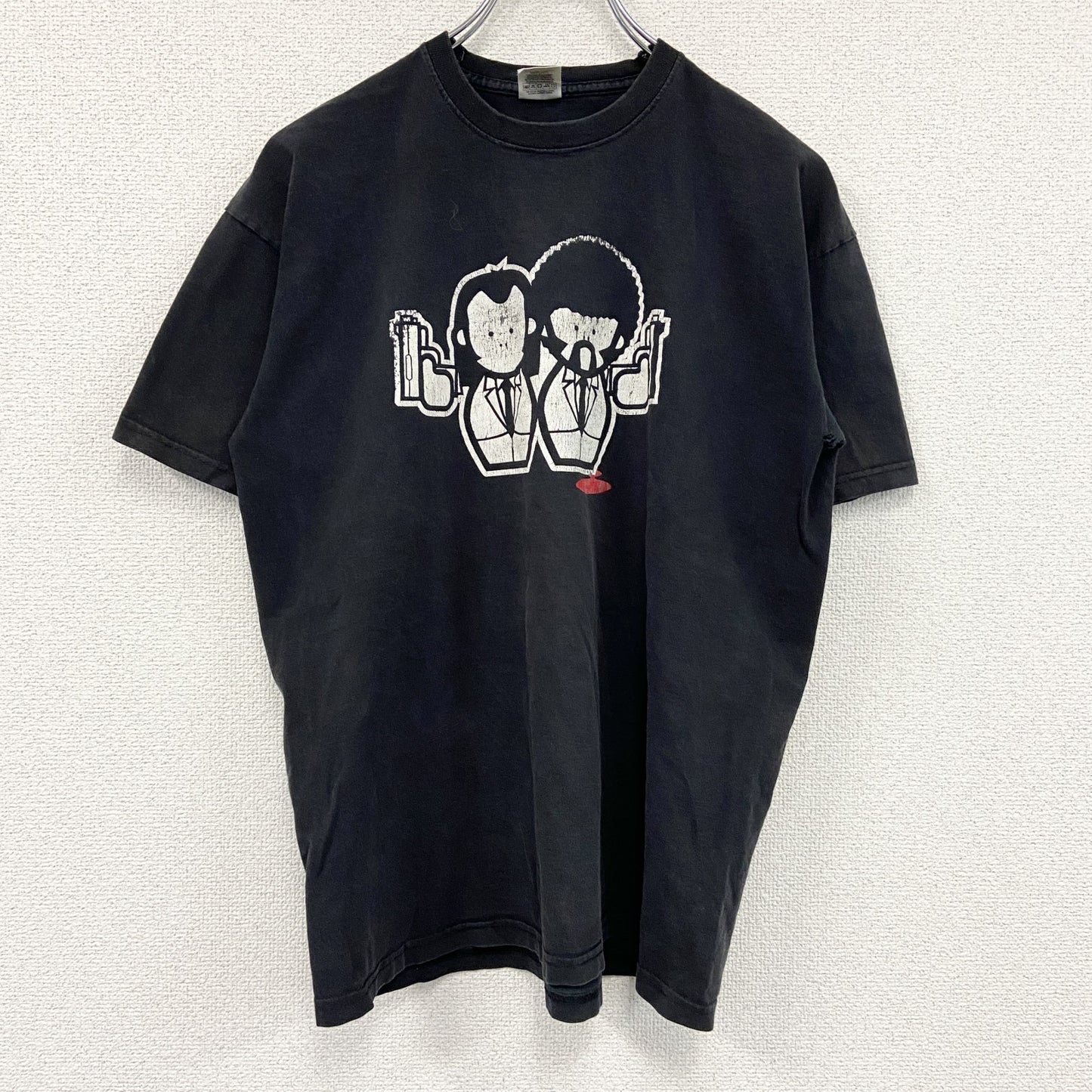 FRUIT OF THE LOOM　フルーツオブザルーム　PULP FICTION　パルプフィクション　半袖プリントTシャツ　ムービーT　黒　ブラック　Mサイズ