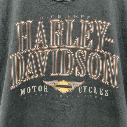 古着 used　00s　HARLEY DAVIDSON　ハーレーダビッドソン　タンクトップ/ノースリーブ　黒　ブラック　Lサイズ