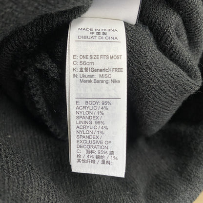 NIKE　ナイキ　OLIVIA KIM　オリビアキム　ニットキャップ　ニット帽　黒　ブラック