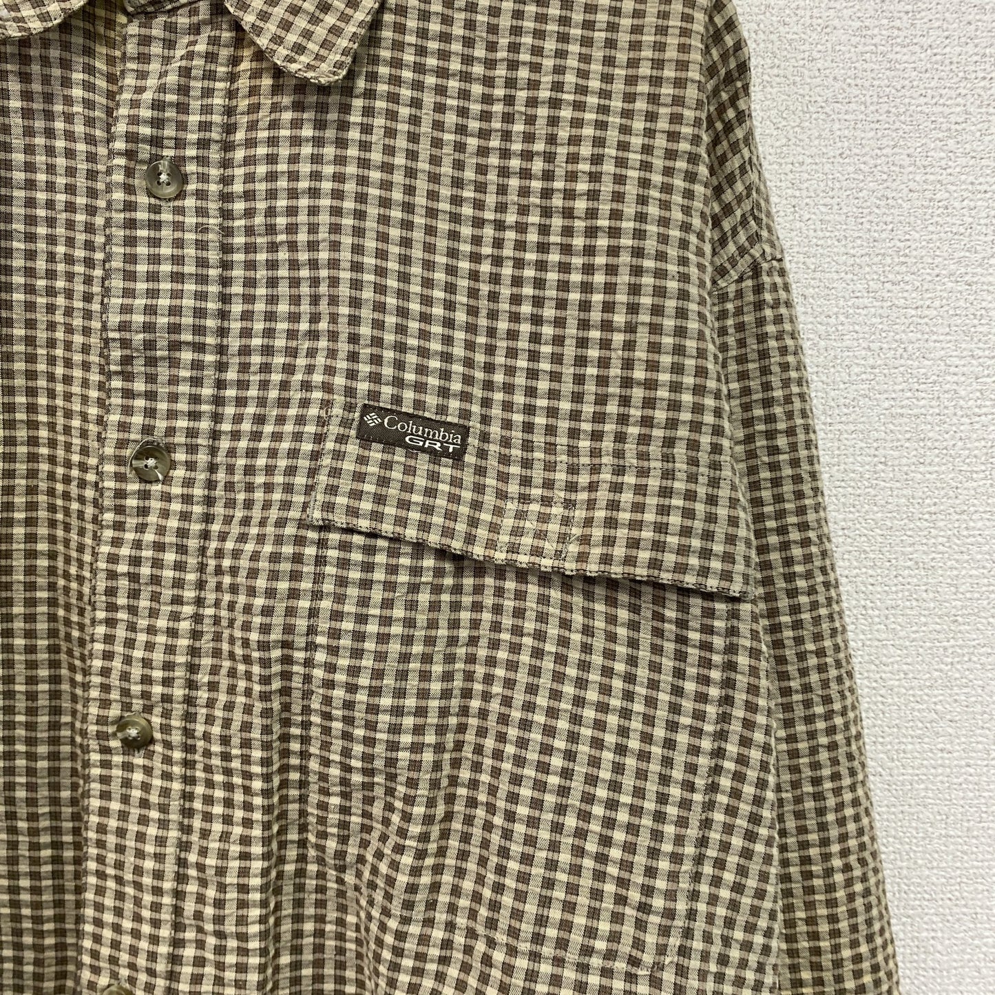 Columbia　コロンビア　長袖シャツ　チェック柄　茶色　ブラウン　Lサイズ