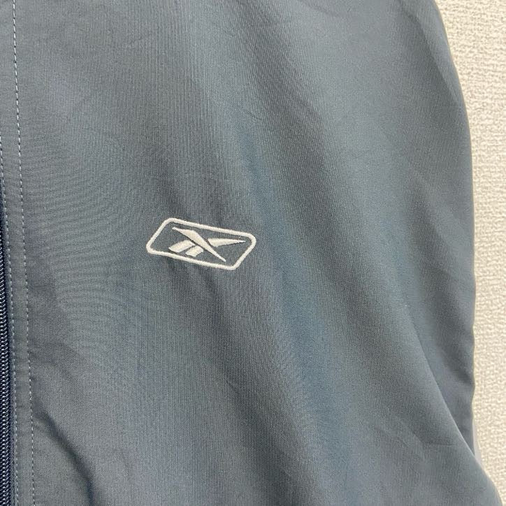 古着 used　Reebok　リーボック　フルジップナイロンジャケット　紺　ネイビー　XLサイズ