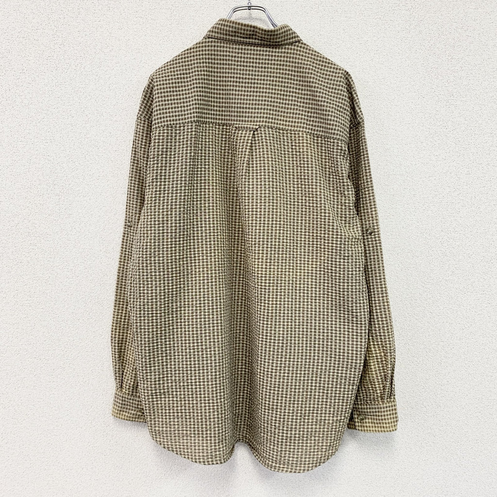 Columbia　コロンビア　長袖シャツ　チェック柄　茶色　ブラウン　Lサイズ