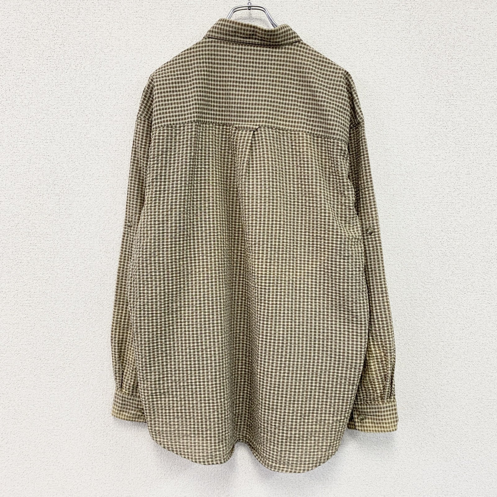 Columbia　コロンビア　長袖シャツ　チェック柄　茶色　ブラウン　Lサイズ