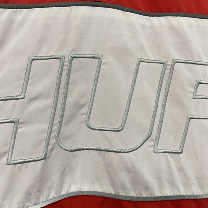HUF　ハフ　ハーフジッププルオーバージャケット　デカロゴ　赤　レッド　Lサイズ