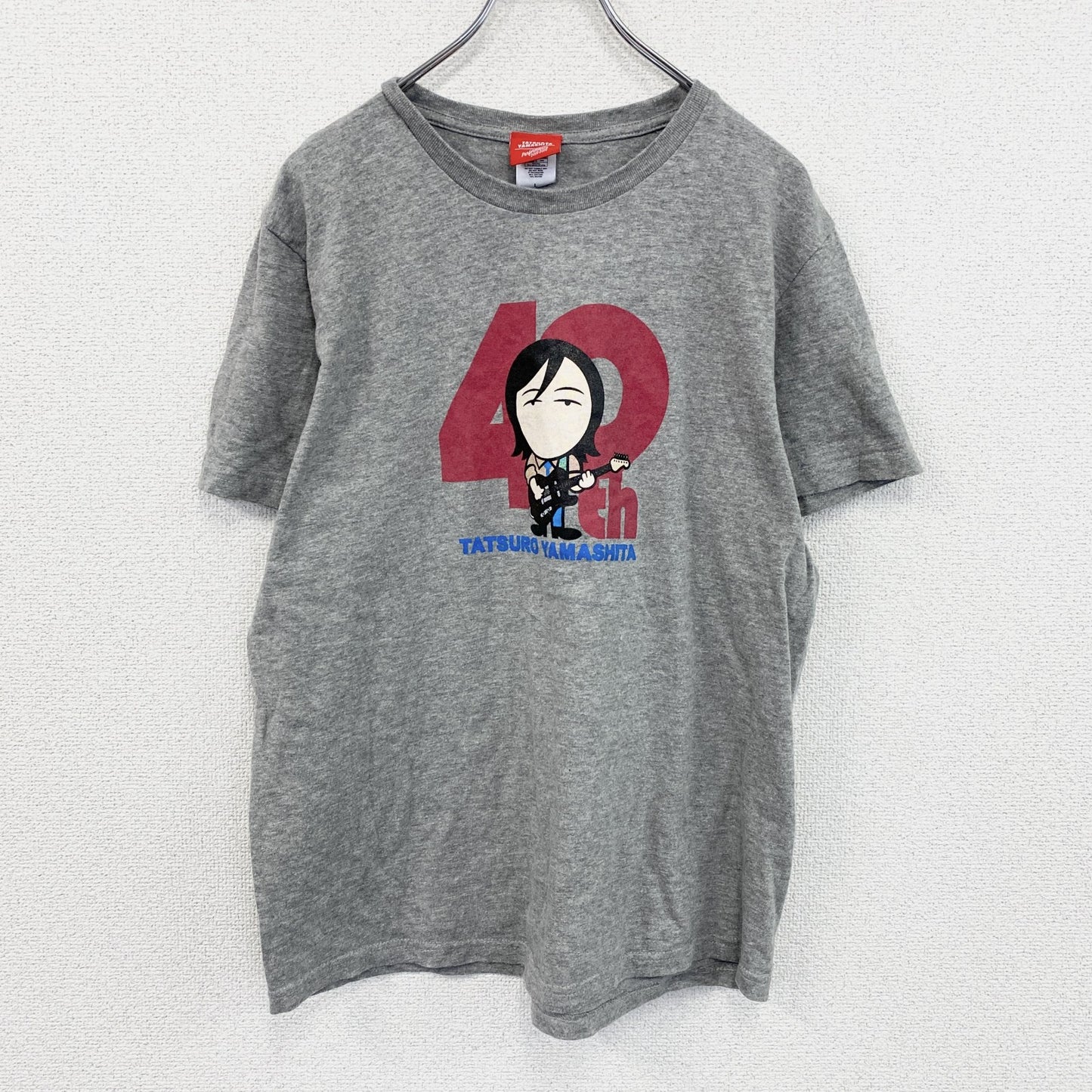 山下達郎　40周年記念　半袖プリントTシャツ　ツアーT　グレー　Lサイズ
