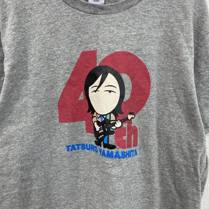 山下達郎　40周年記念　半袖プリントTシャツ　ツアーT　グレー　Lサイズ