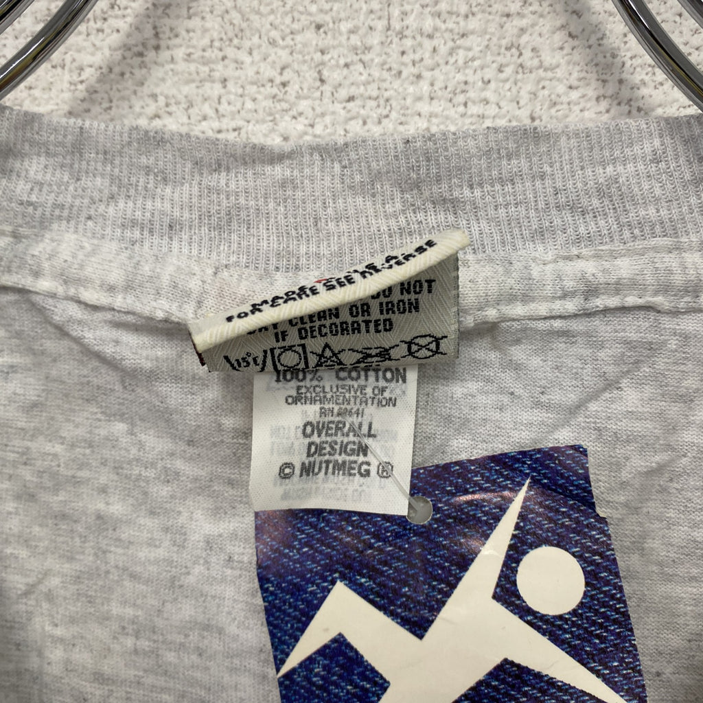 NUTMEG　ナツメグ　ロサンゼルスドジャース　野茂英雄　半袖プリントTシャツ　シングルステッチ　グレー　Lサイズ