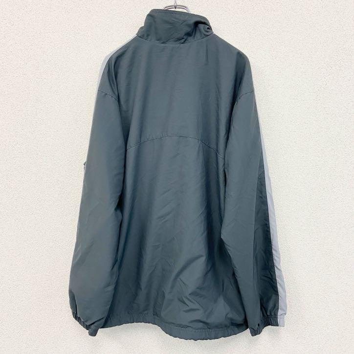 古着 used　Reebok　リーボック　フルジップナイロンジャケット　紺　ネイビー　XLサイズ