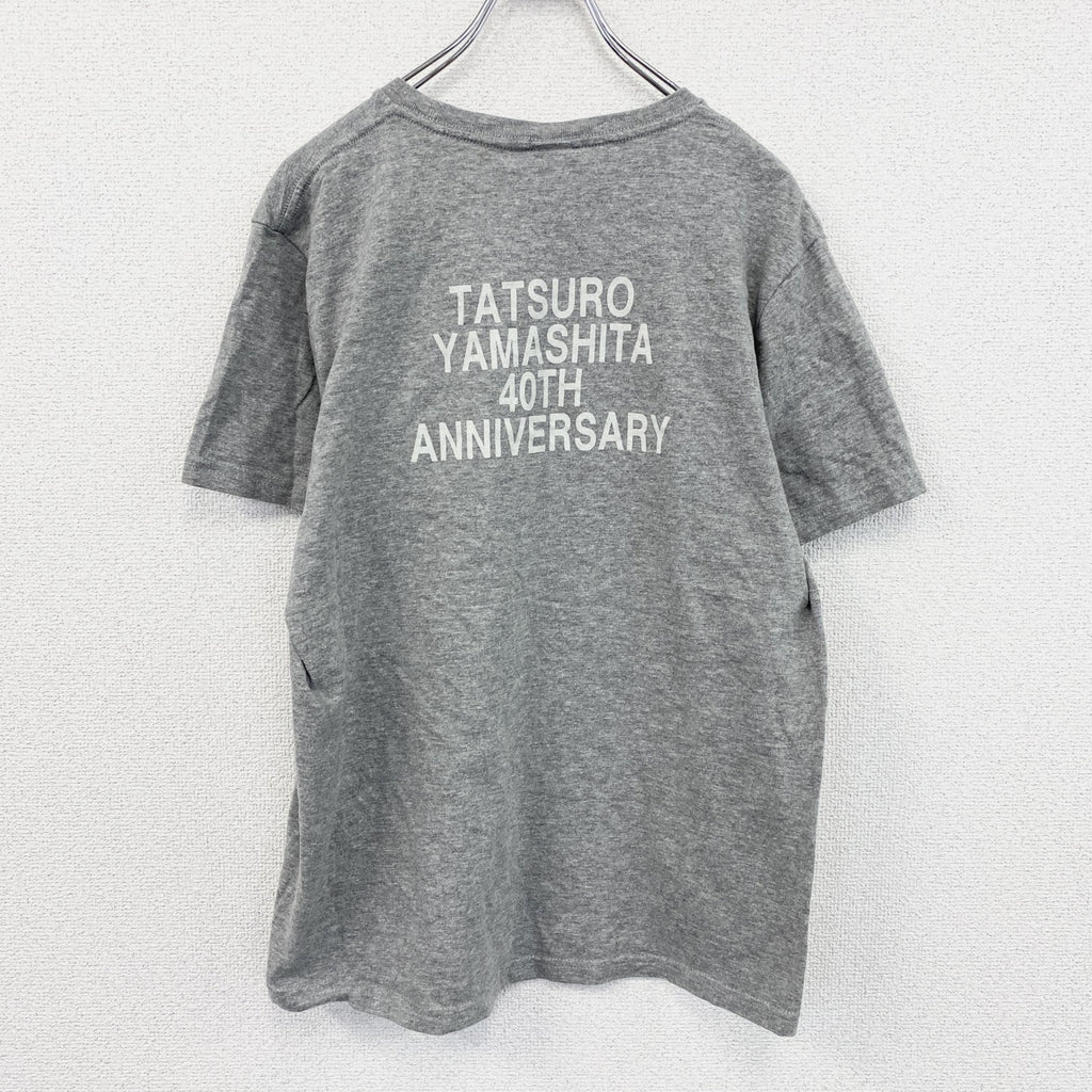 山下達郎　40周年記念　半袖プリントTシャツ　ツアーT　グレー　Lサイズ