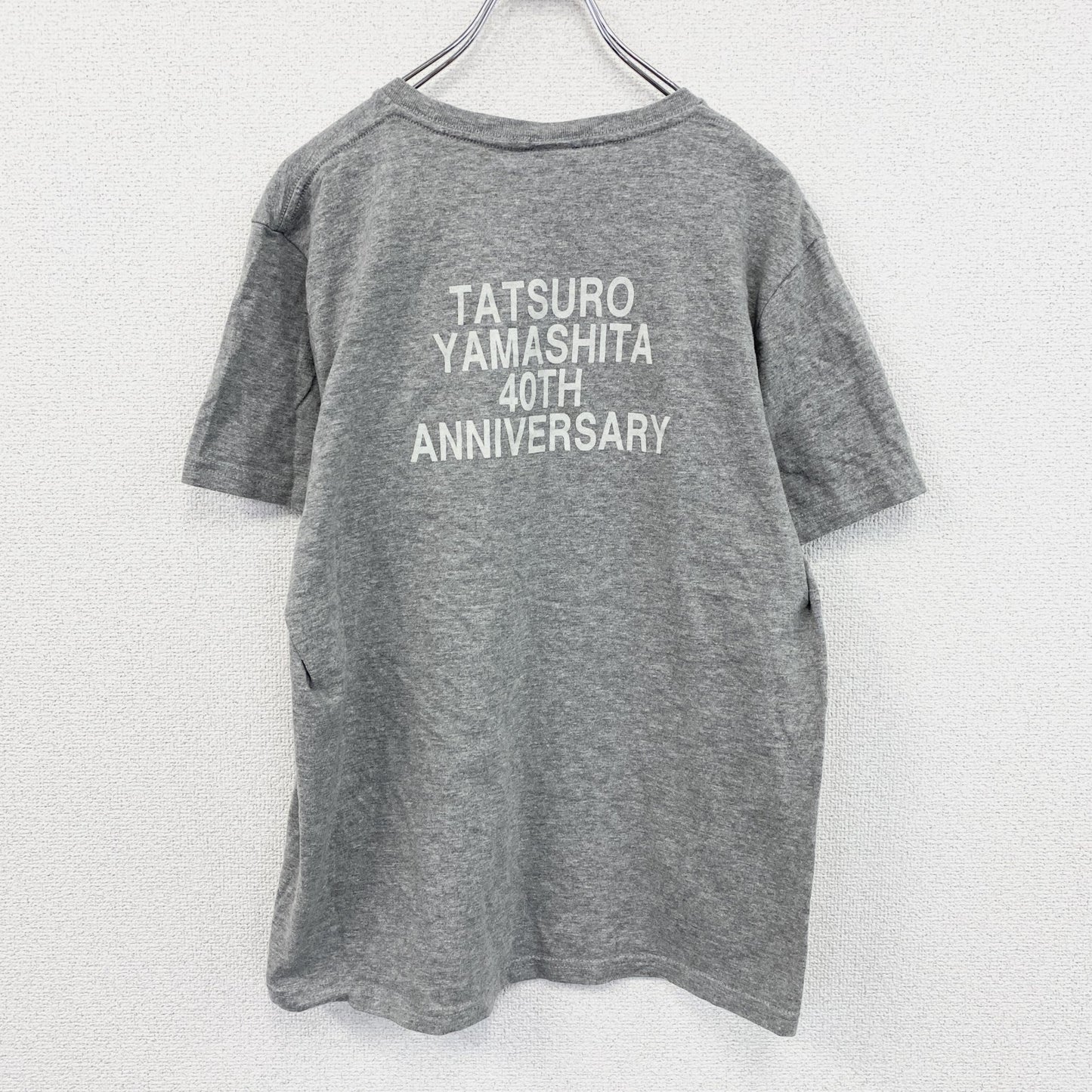 山下達郎　40周年記念　半袖プリントTシャツ　ツアーT　グレー　Lサイズ