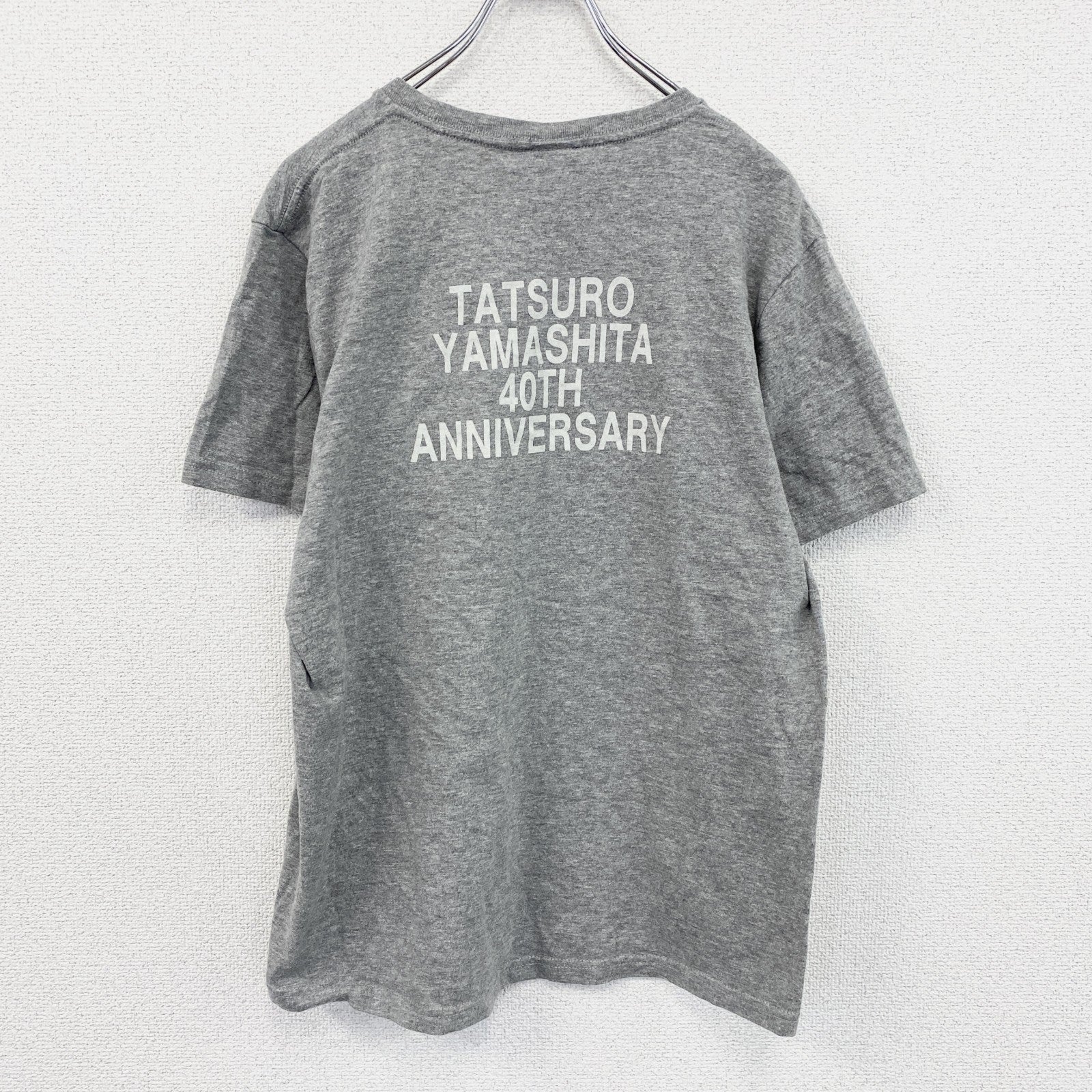 山下達郎　40周年記念　半袖プリントTシャツ　ツアーT　グレー　Lサイズ