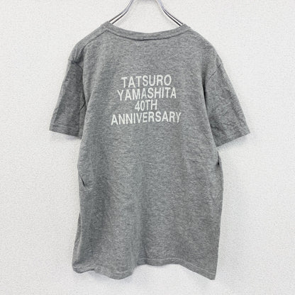 山下達郎　40周年記念　半袖プリントTシャツ　ツアーT　グレー　Lサイズ